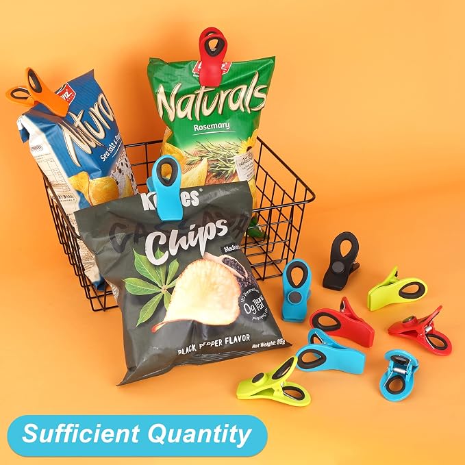 Jetmore 12 Pack Chip Clips Bag Clips, Magnetic Bag Clip - Image 3