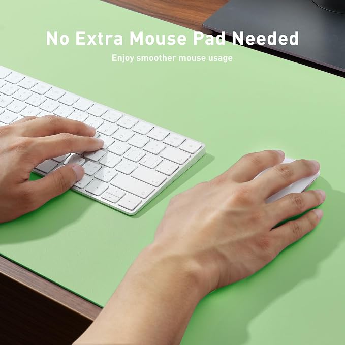 Aothia Faux Leather Desk Mat – Large Mouse Pad, Non-Slip PU Leather Blotter - Image 4