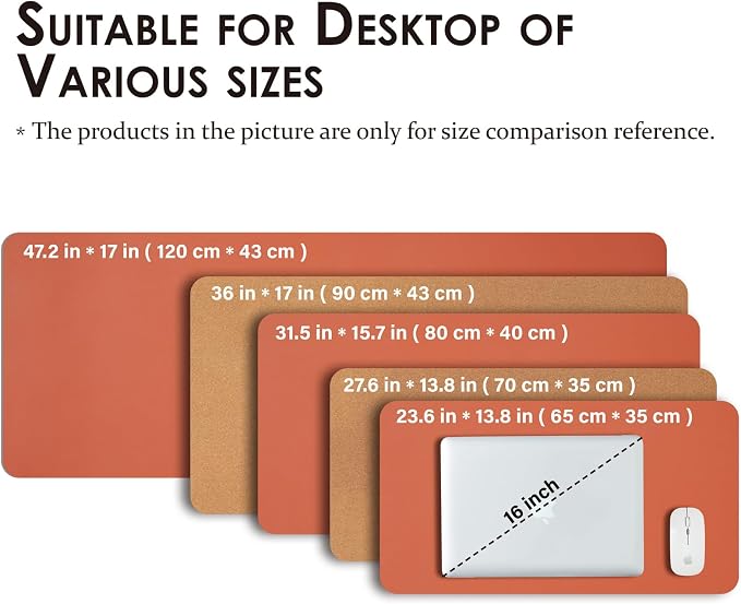 Cork Desk Mat - Dual-Sided Desk Pad - Image 5