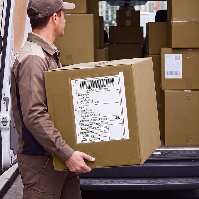 Maitys 300 Pack 9.5"x11.5" Clear Self-adhesive Shipping Label Sleeves Fit - Image 5