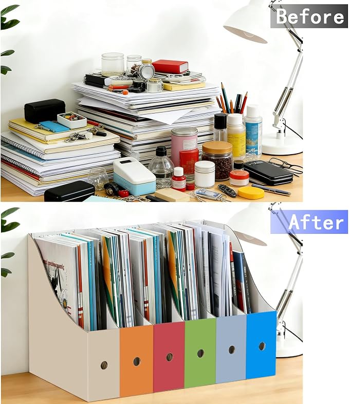 Limitliho 24 Pack Cardboard Magazine Holder - Image 6