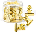 50Pcs Gold Push Pins, Metal Push Pin Clips, No Holes Cubicle Clips by GOOLADA