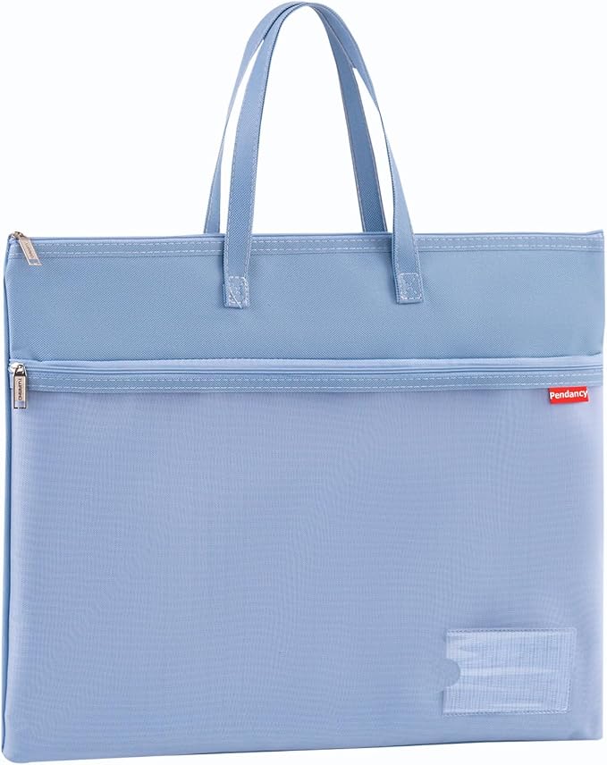 Pendancy Mesh Zipper Pouch A4 Size, Large Double Pocket Waterproof File Bag by Pendancy