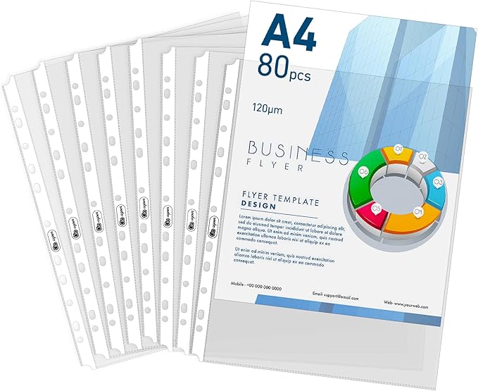 Agoer 80 Clear Sheet Protectors by Agoer