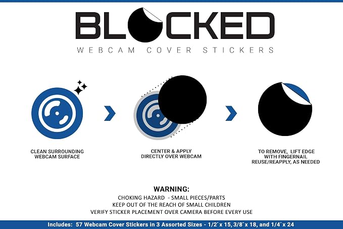 The Original Vinyl Webcam Cover Stickers | Restickable & Stackable Privacy - Image 4