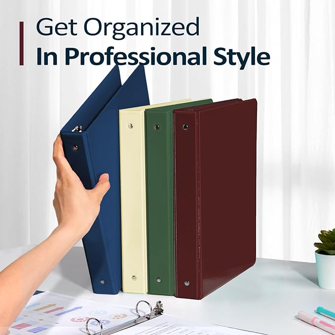Sooez BinderX Extra Durable 3 Ring Binder, Round Ring Binders, Fits 8.5x11 Paper - Image 7