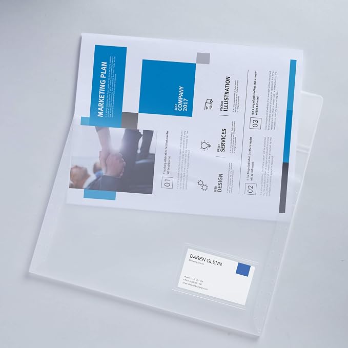 Avery Translucent Document Wallet, Holds up to 50 Pages, 1 Cover - Image 2