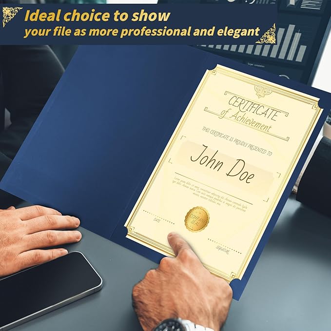 200 Pcs Certificate Holders Bulk, Document Covers - Image 5