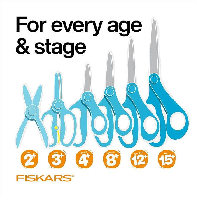 Fiskars 5" SoftGrip Blunt-Tip Scissors - Image 10
