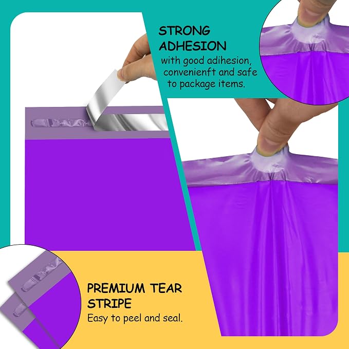Poly Mailers 10x13 inch 100 Pcs, Waterproof and Tear-resistant Shipping Bags - Image 3