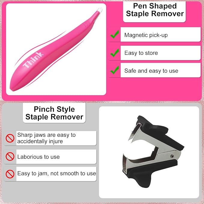 THINKLEARN Magnetic Staple Remover 5 Pack | Ergonomic Staple Puller, Quick and - Image 5