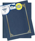 Geographics Classic Linen Document Covers 12.5” x 9.75” Navy Blue 60 Pack by Geographics