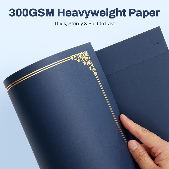 SUNEE Certificate Holders, 100 Packs Navy Blue Diploma Holders, Certificate - Image 3