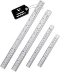 Mr. Pen- Metal Straight Edge Ruler, Imperial & Metric Measurements by MrPen