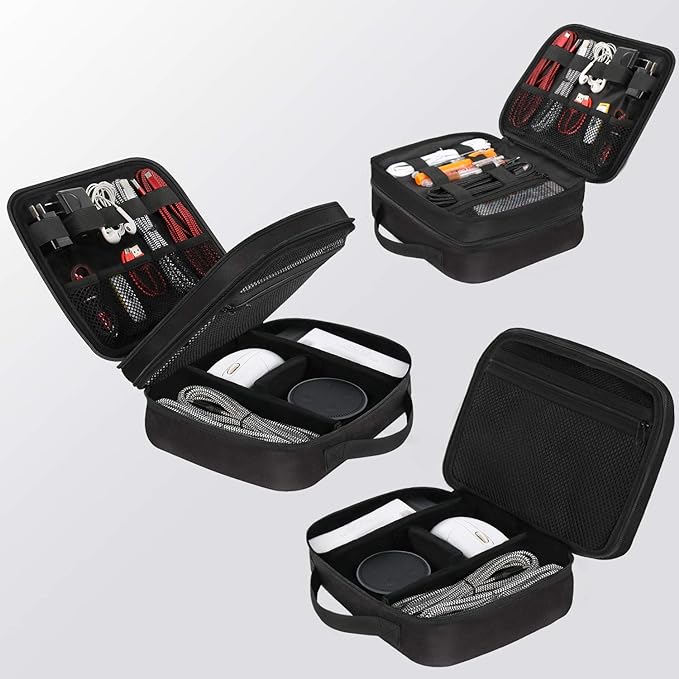 MATEIN Electronics Organizer Travel Case, Water Resistant Cable Organizer Bag - Image 3
