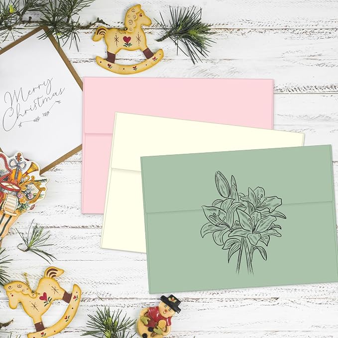 100 Packs 5x7 Sage Green Envelopes, A7 Envelopes - Image 7