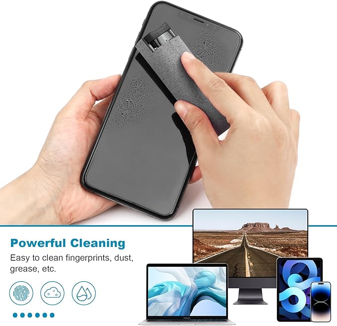 4 Pack Screen Cleaner 3-in-1 Touchscreen Mist Cleaner Spray and Microfiber - Image 3