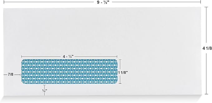 Aimoh #10 Custom Printed Single Left Window Self Seal Security Envelopes - Image 4