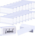 Yulejo 300 Pieces Wire Shelf Label Holders Wire Label Holder Plastic Shelf Tags by Yulejo