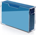 Hanging File Folder Organizer, Acrylic File Organizer Box by Tfirhuoe