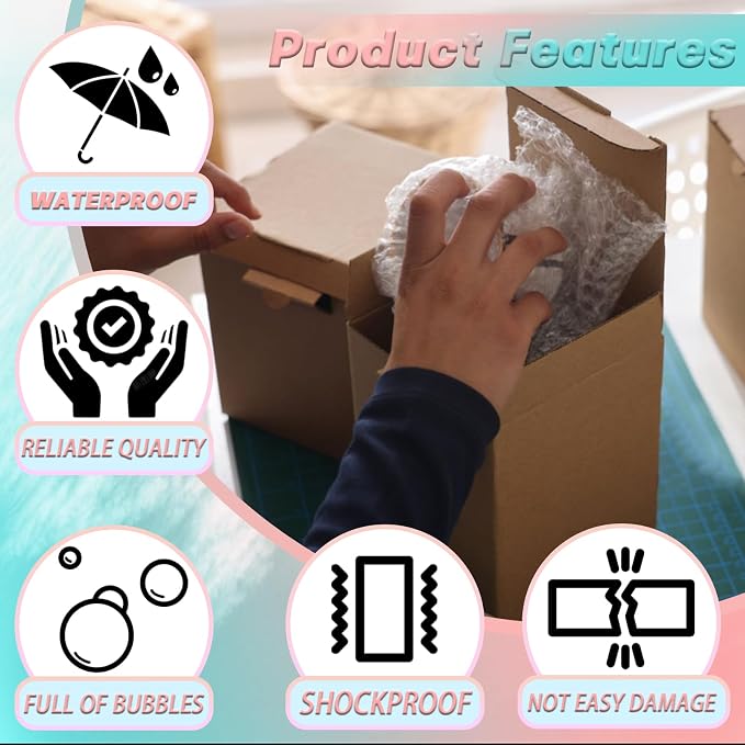 14X14 Inch Bubble Out Bags, Double Walled Packing Supplies - Image 6