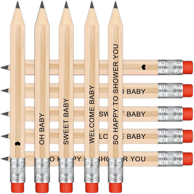 50Pcs - Baby Shower Sharpened Half Pencils - Image 5