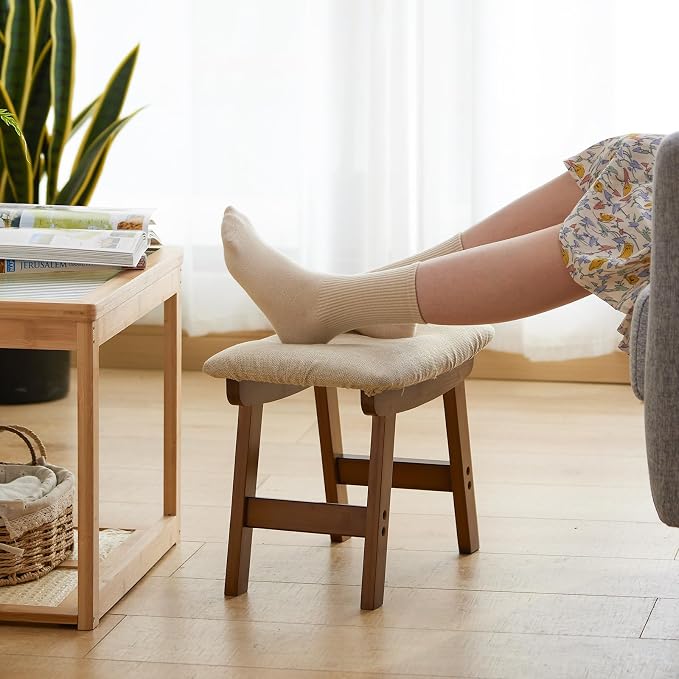 Foot Stool Ottoman Foot Rest Under Desk, Small Stool - Image 6