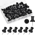40Pcs Wood Push Pins, Decorative Thumb Tacks, Wooden Pins and Tacks, Cork Board by Dorbetar