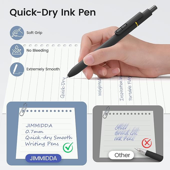 8Pcs Blue Gel Pens - Image 4