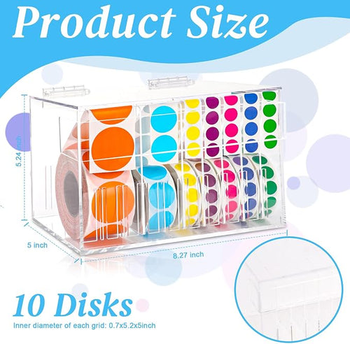 10 Disks Adjustable Label Dispenser - Image 2