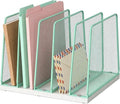 LEKETREE Desk File Organizer, 5-Section Upright File Sorter, Vertical File by Stylishworkspaceeffortlessorganization