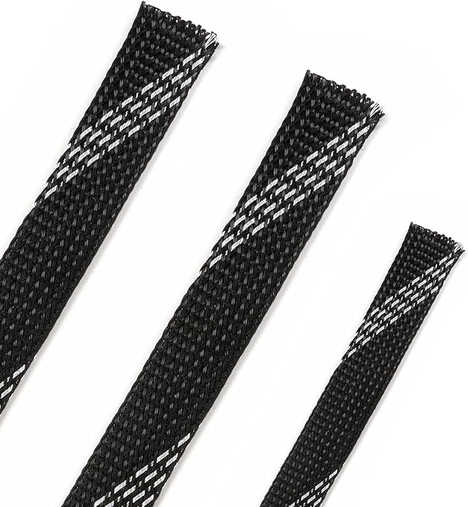 25ft PET Expandable Braided Cable Sleeve 5/8inch Pet Braided Cable Sleeve by PursuingaBetterLife