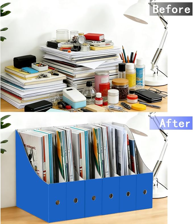 Limitliho 6 Pack Cardboard Magazine Holder - Image 4
