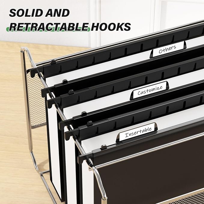Ansook Plastic Extra Capacity Hanging File Folder, 12 Pack Reinforced Letter - Image 6