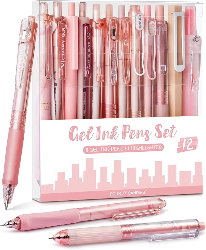 Four Candies Rose Series Gel Pens, Cute Writing Pens by FourCandies