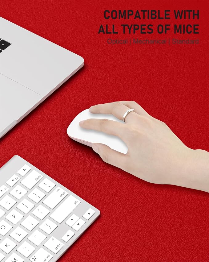 Desk Pad, 23.6" x 13.8" PU Leather Non-Slip Desk Mat Large Mouse Pad - Image 4