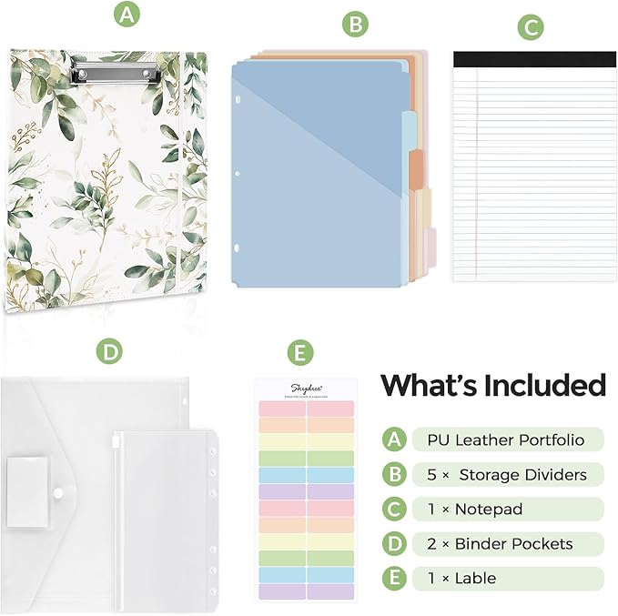 SKYDUE 1 Inch 3-Ring Binder - Image 3