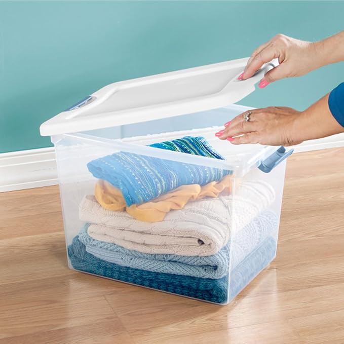 Sterilite 12-Pack Latching Box, Under Bed Storage Bins - Image 9