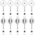 Zonon 50 Pcs Retractable Badge Holder Reels by Zonon