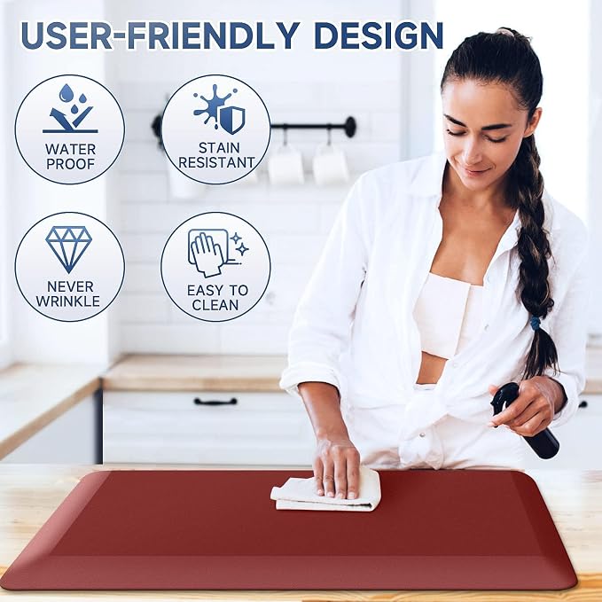 StepRite 4/5 Inch Thick Kitchen Mat Anti Fatigue Mat Kitchen Rugs Kitchen Decor - Image 5