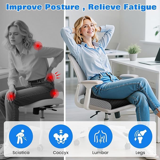 Seat Cushion, Memory Foam Chair Pad - Image 6