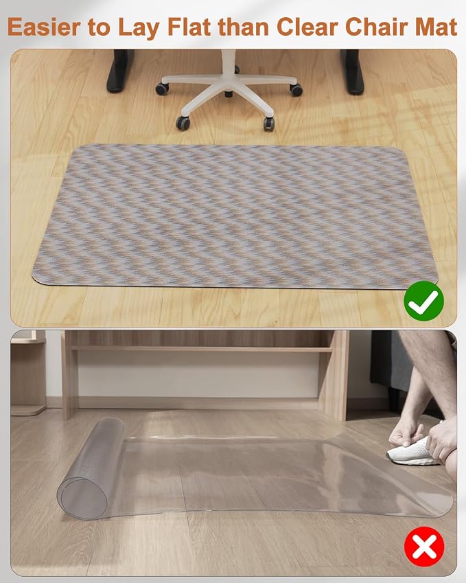 Blvornl Office Chair Mat for Hardwood Floor, Rolling Chair Chair Mat for Hard - Image 6