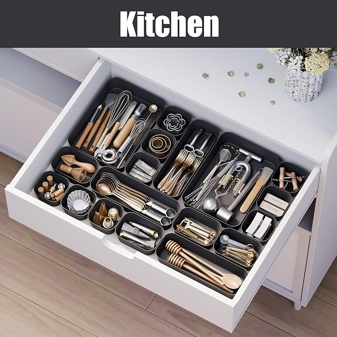 Drawer Organizers Bins 10 PCS for Bathroom Makeup Desk Office | - Image 5