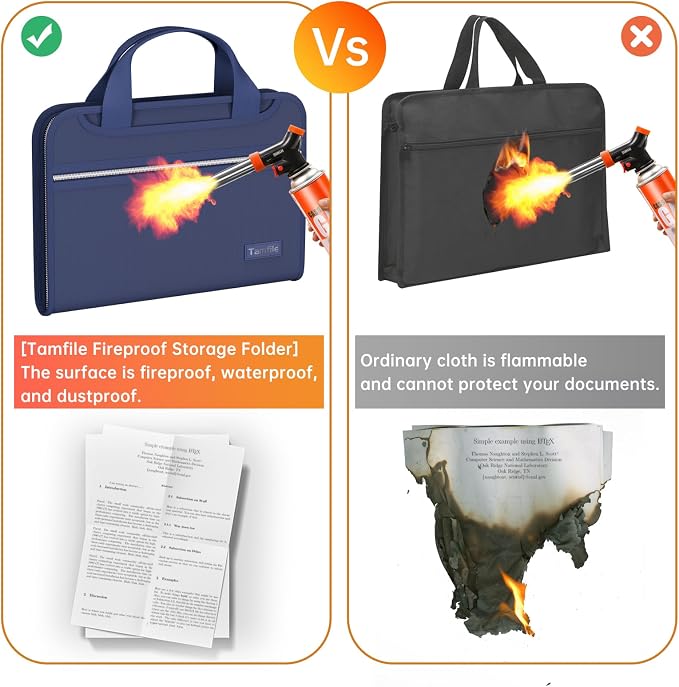 Tamfile Fireproof Accordion File Organizer - Image 6