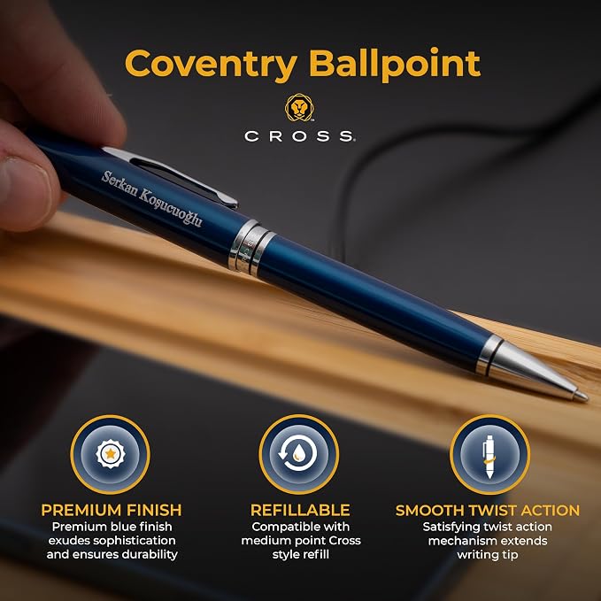 Cross Coventry Ballpoint Pen, Custom Engraved — Graduation, or New Hire Gift - Image 3