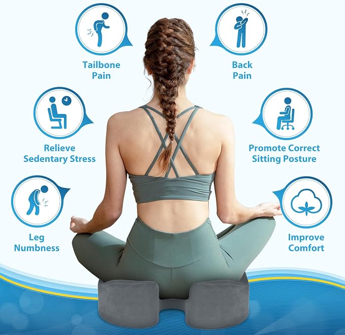 BlissTrends Seat Cushion, 5.2in Thick Memory Foam Cushions - Image 5