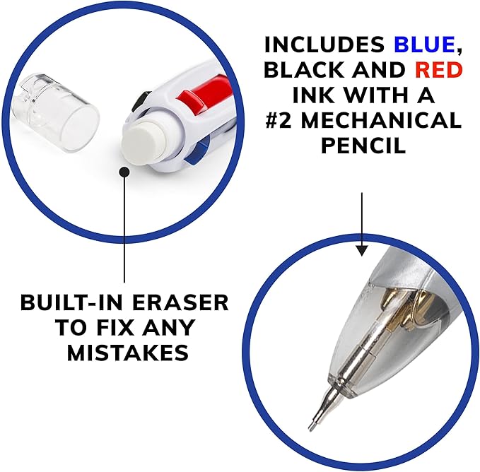 BIC 4-Color 3+1 Retractable Ballpoint Pen - Image 4