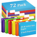 V-Opitos 72 Pack 1 Inch Expansion Hanging File Folders, Letter Size Hanging by Wearecommittedtotheresearchandproductionofhigh-qualitykidstoysschoolofficesuppliesandholidayproducts