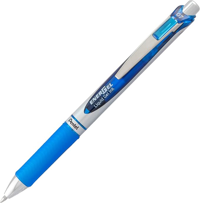 Pentel EnerGel RTX RT Liquid Gel Pen, Metal Tip, Box of 12 - Image 2