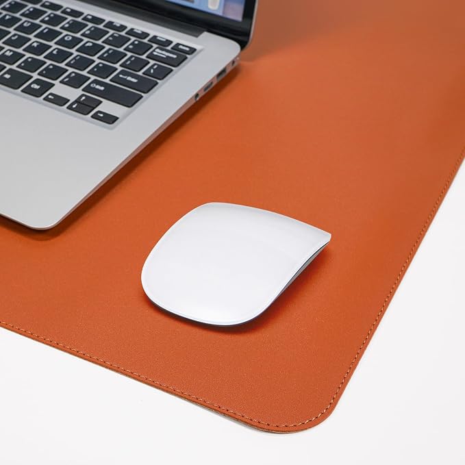 AFIING Cork Desk Mat, 35.4" x 17", Desk pad Protector | Dual-Sided Cork & PU - Image 5
